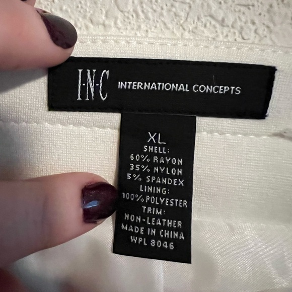 White and Black INC Jacket Size XL - Picture 13 of 13